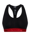 Dsquared2 Logo Bra In Black