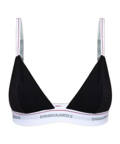 Dsquared2 Logo Bra In Black