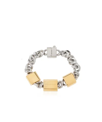 Dsquared2 Engraved Money Bracelet In Silver