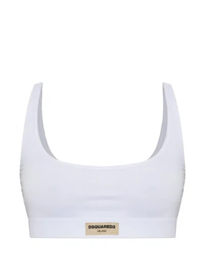Dsquared2 Logo Bralette In White
