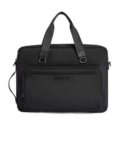 Dsquared2 Logo Briefcase In Black