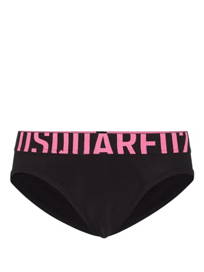 Dsquared2 Logo Briefs In Black