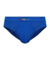 Dsquared2 Logo-embroidered Briefs In Blue
