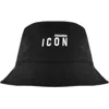 Dsquared2 Logo-print Bucket Hat In Black