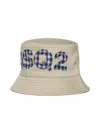 Dsquared2 Logo Bucket Hat In Neutrals