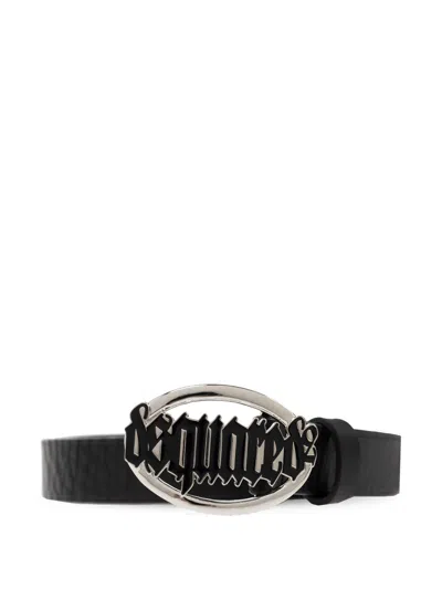 DSQUARED2 LOGO-BUCKLE BELT