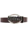 Dsquared2 Logo-buckle Belt In Brown