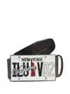 Dsquared2 Logo-buckle Leather Belt In Black