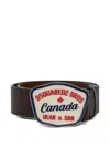 Dsquared2 Logo-buckle Leather Belt In Brown