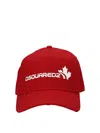 Dsquared2 Logo-embroidered Baseball Cap In Red