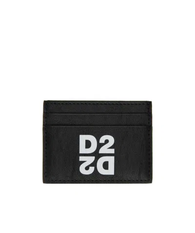 Dsquared2 Logo Card Bag In Black