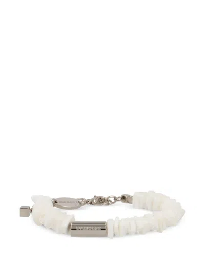 DSQUARED2 LOGO-CHARM BEADED BRACELET