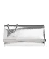 Dsquared2 Clasp Clutch Bag In White