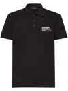Dsquared2 Logo Cotton Polo Shirt In Black