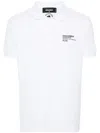 Dsquared2 Logo Cotton Polo Shirt In White