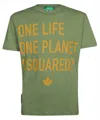 Dsquared2 Green One Life One Planet T-shirt