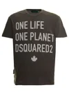 Dsquared2 Cotton Crew Neck T-shirt With Graphic Print