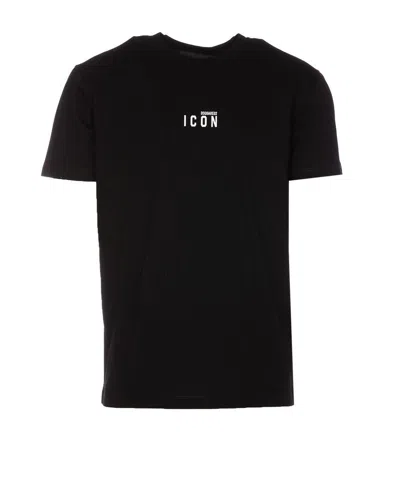 Dsquared2 Logo Cotton T-shirt In Black