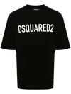 Dsquared2 Logo Cotton T-shirt In Black