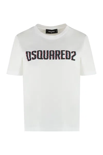 DSQUARED2 LOGO COTTON T-SHIRT