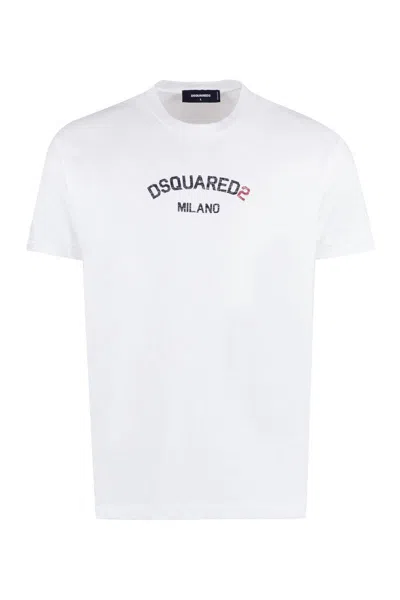 Dsquared2 Logo Cotton T-shirt In White