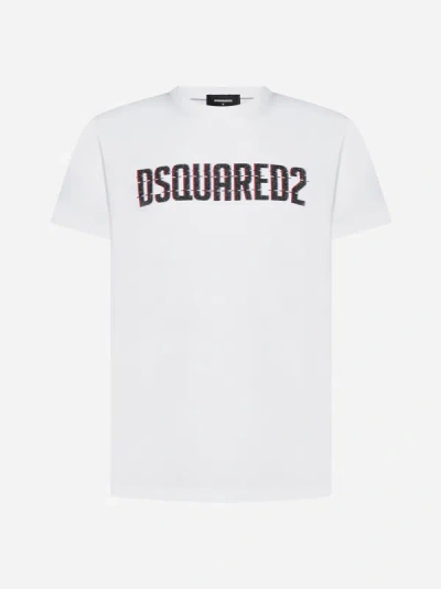 Dsquared2 Logo Cotton T-shirt In White