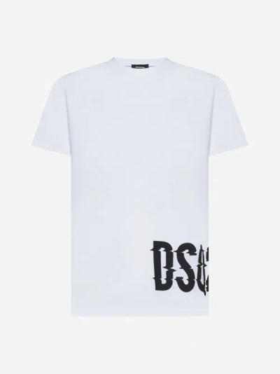 Dsquared2 Cool Fit Dsq2 Logo T-shirt In White