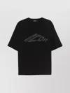 Dsquared2 Logo Crew Neck Cotton T-shirt In Black