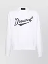 Dsquared2 Logo Crew Neck Sweatshirt In White