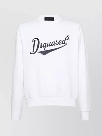 Dsquared2 Cool Fit Crewneck Sweatshirt In White