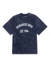 Dsquared2 Logo Crew-neck T-shirt In Blue