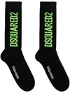 Dsquared2 Logo Crew Socks In Black