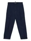 Dsquared2 Logo Cuffed Chino Trousers In Blue