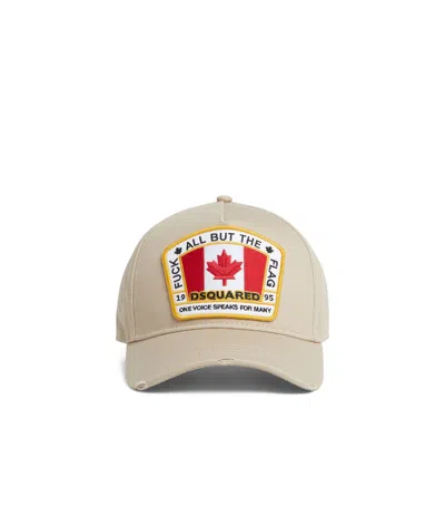 Dsquared2 Logo Decal Baseball Cap In Nude