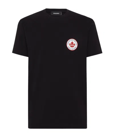 DSQUARED2 DSQUARED2 LOGO PRINTED CREWNECK T-SHIRT
