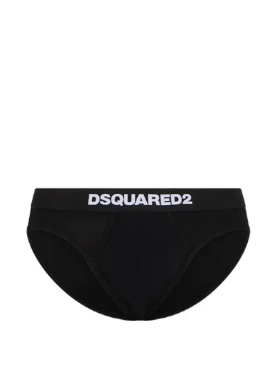Dsquared2 Logo-detail Brief In Black