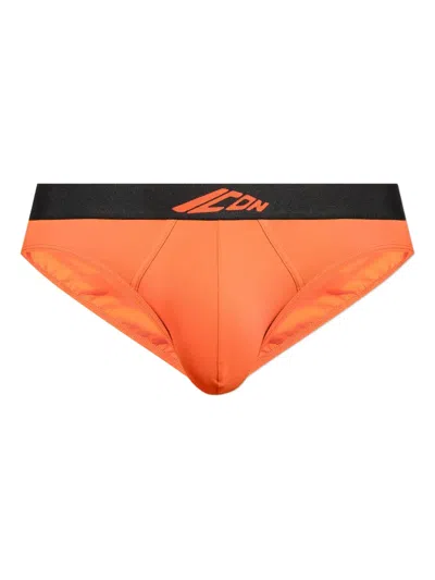 Dsquared2 Logo-detail Briefs In Orange