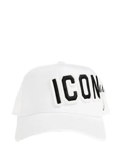 Dsquared2 Logo-detail Cap In White