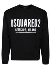 Dsquared2 Virgin Wool Lightweight Crew-neck Sweater In Black