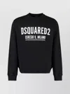 Dsquared2 Logo Detail Cotton Sweatshirt In Black