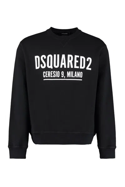 DSQUARED2 DSQUARED2 LOGO DETAIL COTTON SWEATSHIRT