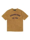 Dsquared2 Logo-detail Crew-neck T-shirt In Brown
