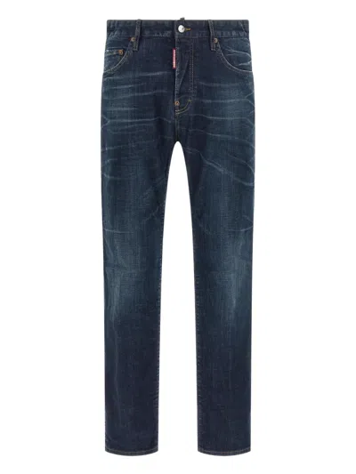 Dsquared2 Balenciaga Slate Cotton Oversize Sweatshirt In Blue