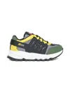 Dsquared2 Dash Leather And Mesh Low Top Sneakers In Gray