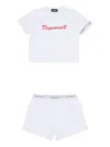 Dsquared2 Logo-detail Pyjama Set In Metallic