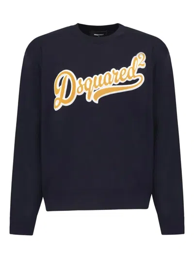 Dsquared2 Logo-detail Sweatshirt In Blue