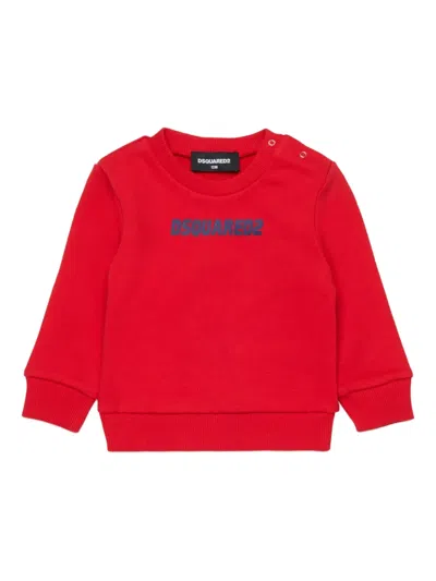 Dsquared2 Babies' Logo-detail Sweatshirt In Red