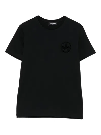 Dsquared2 Kids' Logo-detail T-shirt In Black
