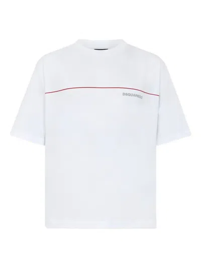 Dsquared2 Logo-detail T-shirt In White