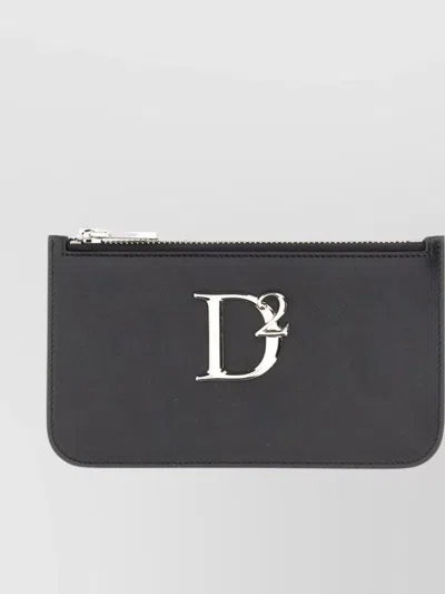 Dsquared2 Logo Detail Zip Clutch Bags